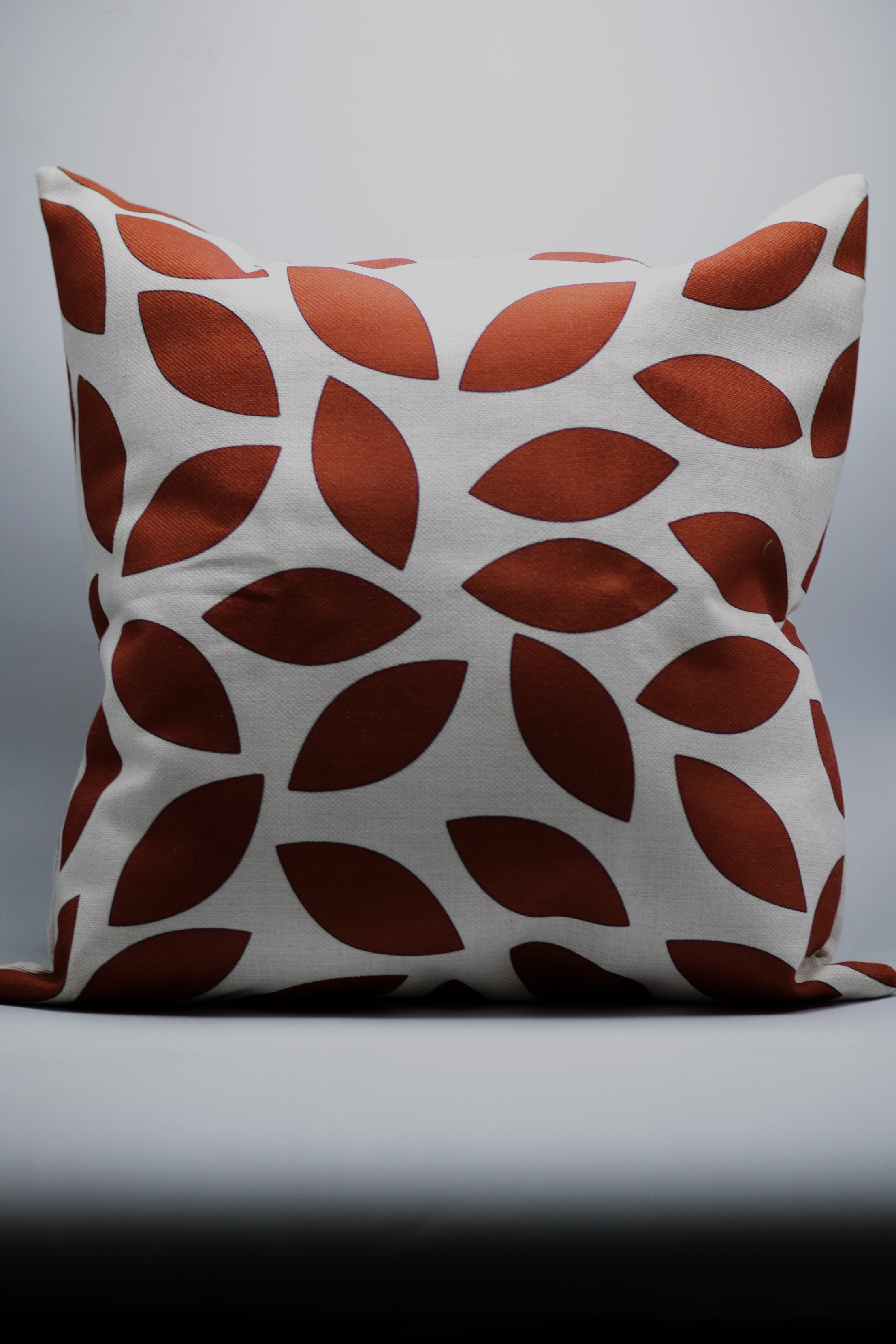 Red/Burgundy Leaf Decorative Throw Pillow Cover
